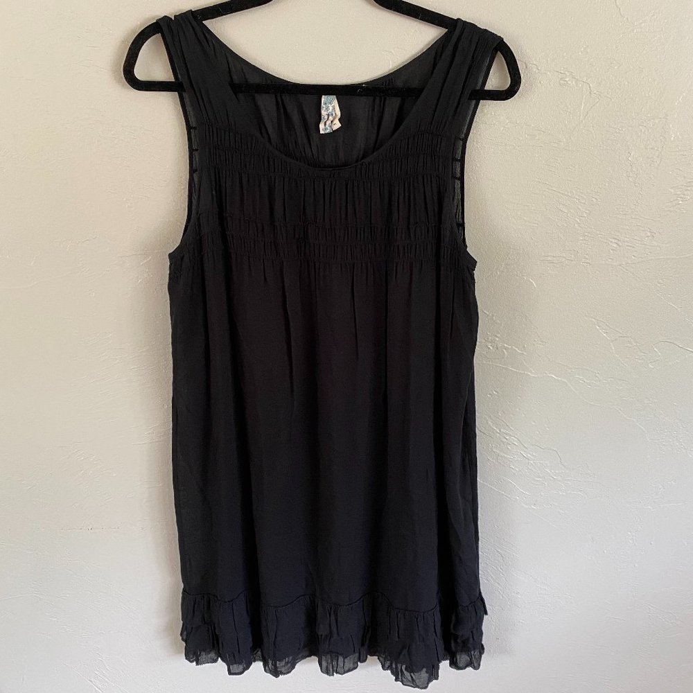 Anthropologie Maeve Sheer Drop Waist Dress